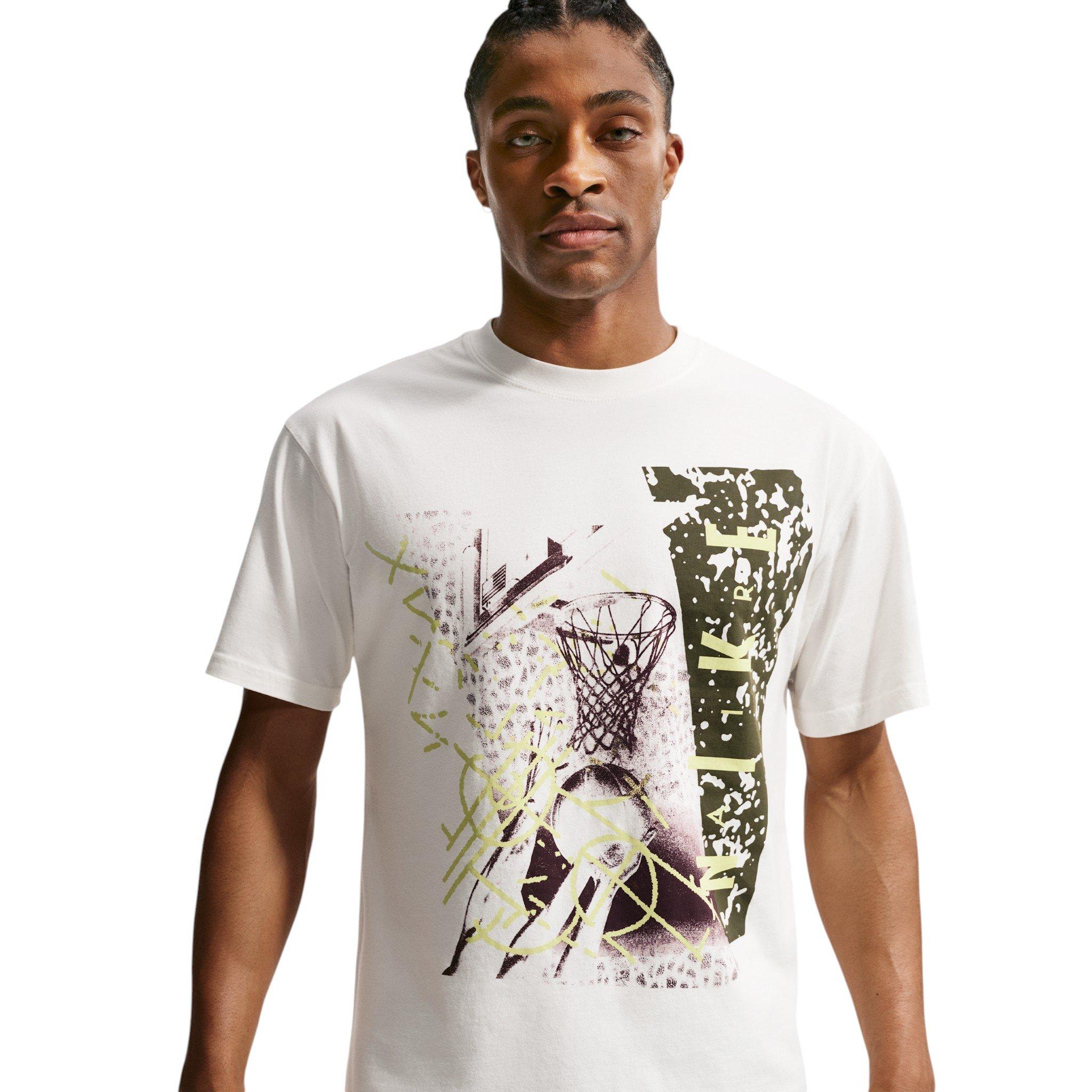 Nike Men's M90 Summit Hoop Basketball T-Shirt - WHITE